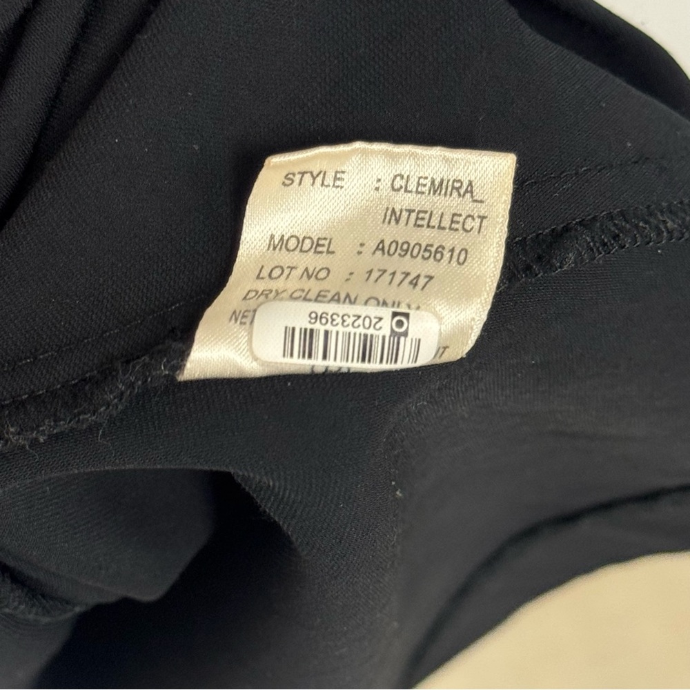 Theory Clemira‎ Intellect Mini Shirt Style Long Sleeve Dress Black Sz 6 - Picture 8 of 13